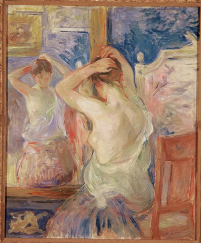 Before the Mirror, 1890 by Berthe Morisot