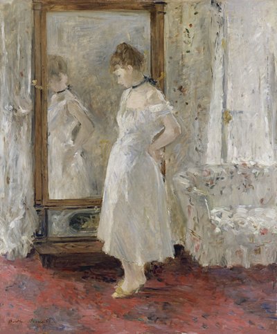 The cheval glass by Berthe Morisot