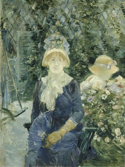 Woman in a Garden by Berthe Morisot