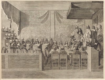 Charles II with His Council by British 17th Century