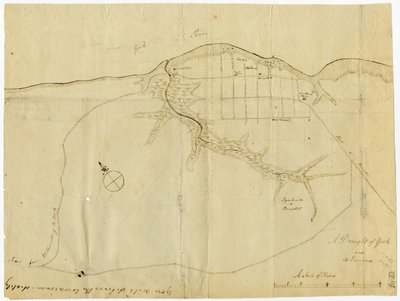 Map of Yorktown, Virginia, October 1781 by British School