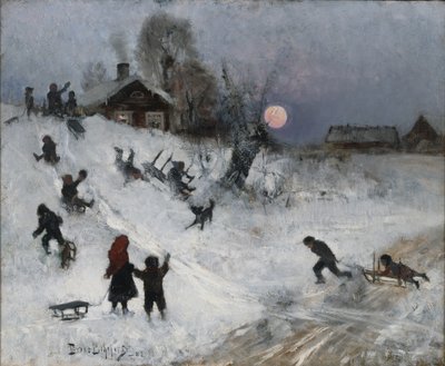 Sledging by Bruno Andreas Liljefors