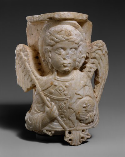 Capital with Bust of the Archangel Michael by Byzantine