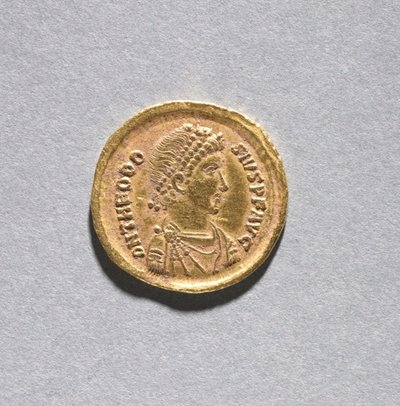 Solidus of Theodosius I the Great by Byzantine