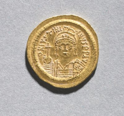 Solidus of Justinian I by Byzantine School