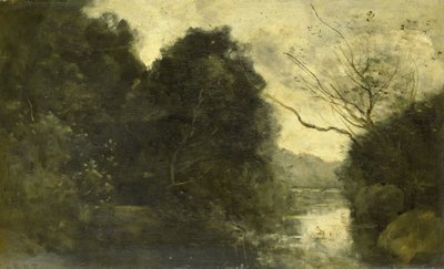 Pond in the Woods by Camille Corot