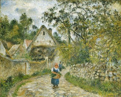 Le Chemin de Hameau-Chaumieres au Valhermeil by Camille Jacob Pissarro