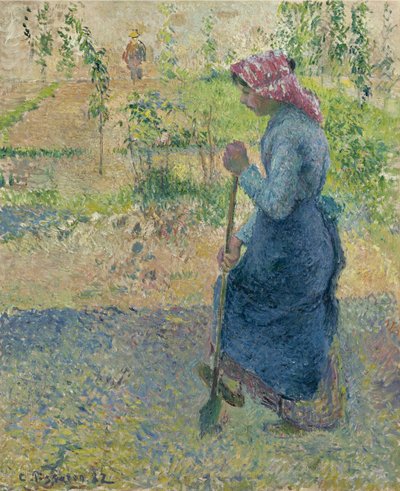 Peasant Girl Laboring, 1882 by Camille Jacob Pissarro