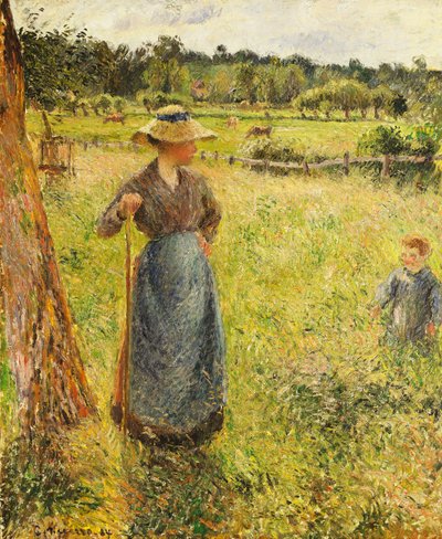 The Haymaker by Camille Jacob Pissarro