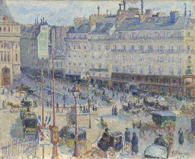 The Place du Havre, Paris by Camille Jacob Pissarro