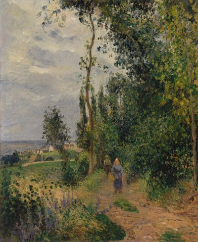 Côte des Grouettes, near Pontoise, probably 1878 by Camille Jacob Pissarro