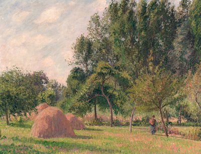 Haystacks, Morning, Éragny by Camille Jacob Pissarro