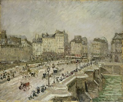 Pont Neuf, Snow Effect, 2nd Series by Camille Pissarro