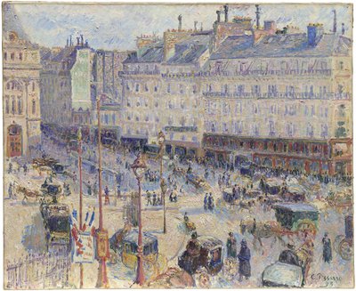 The Place du Havre, Paris by Camille Pissarro