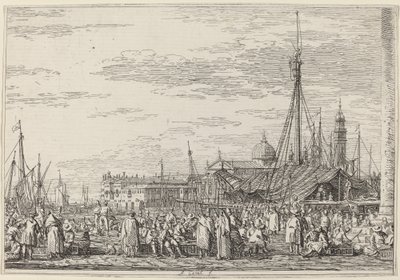 The Market on the Molo by Canaletto