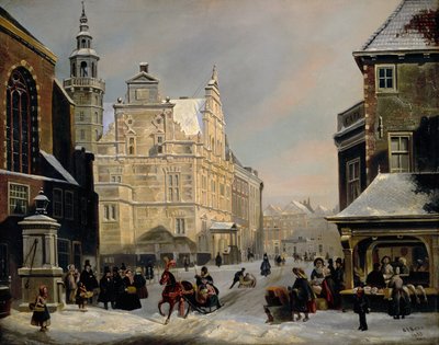 Town Hall, The Hague, 1853 by Carel Jacobus Behr