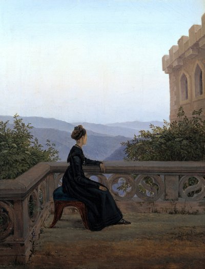 Woman on the Balcony, 1824 by Carl Gustav Carus