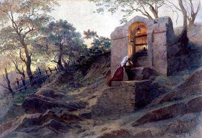 A Mandolin Player in Tivoli by Carl Haag