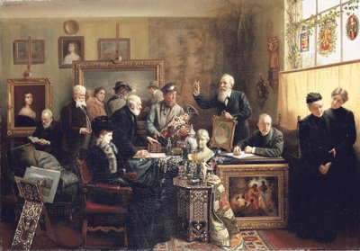 The Estate Auction, 1903 by Carl Johann Spielter