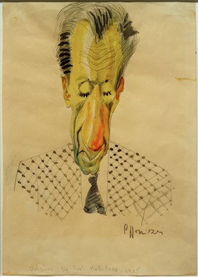 B.F. Dolbin / Caricature by C.-F. Hollitzer, 1925 by Carl Leopold Hollitzer