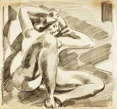 Reclining Female Nude by Carl Newman