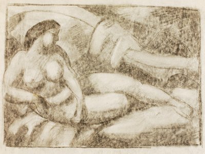 Reclining Female Nude by Carl Newman