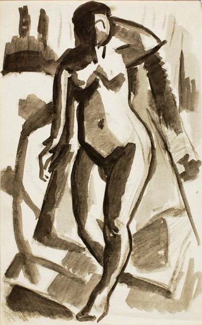 Standing Female Nude by Carl Newman