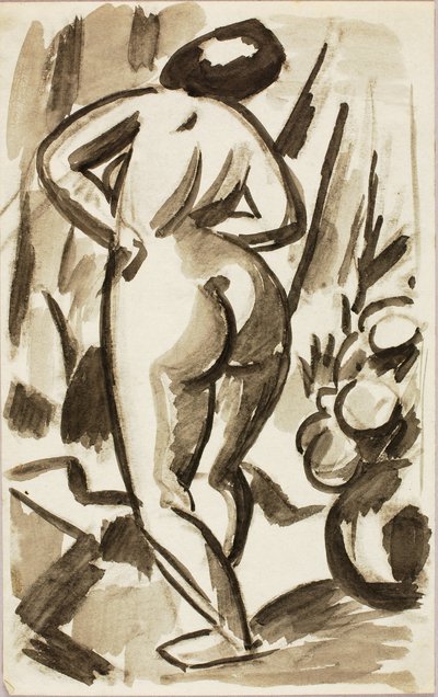 Standing Female Nude by Carl Newman