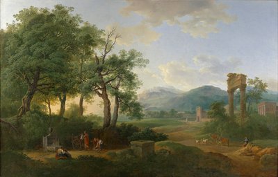 Arcadian Landscape by Carl Philipp Schallhas