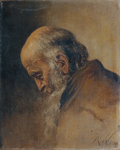 Study of an Old Man by Carl Rahl