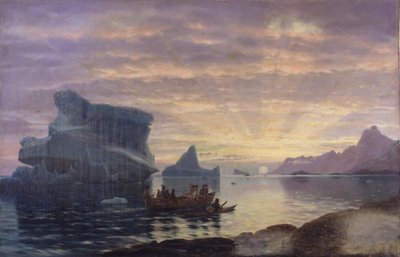 Midnight Mood at the Greenland Coast by Carl Rasmussen