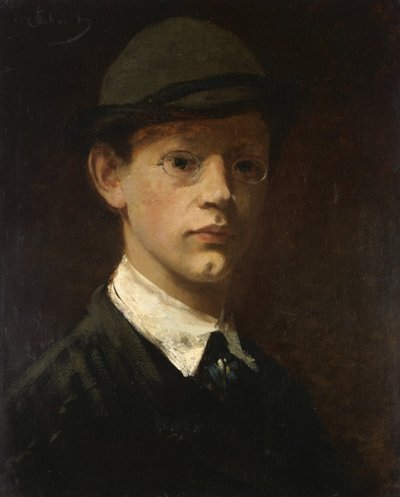 Male Portrait by Carl Schuch