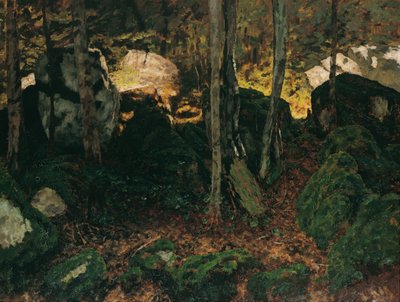 Forest Interior near Saut du Doubs by Carl Schuch