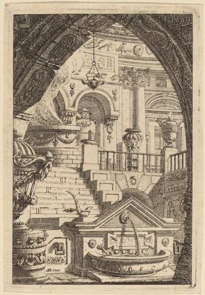 Fantasy of an Antique Temple by Carl Schütz