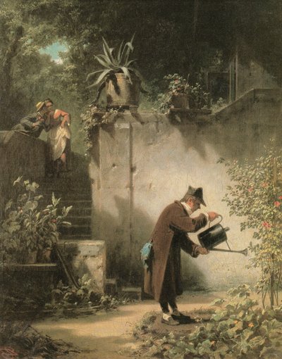 The Flower Friend by Carl Spitzweg