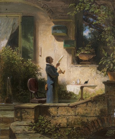 An Important Letter (The Reading) by Carl Spitzweg