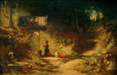 In Front of the Forest Chapel by Carl Spitzweg