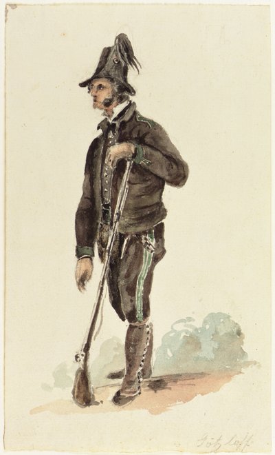 Italian Hunter by Carl Wilhelm Goetzloff