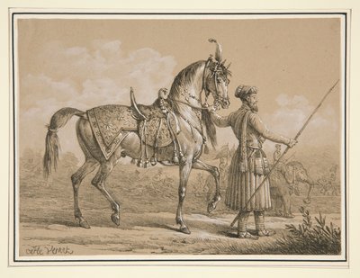 Mameluke and Arab Horse by Carle Vernet