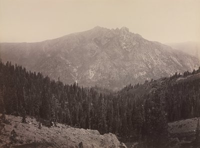 Davoncastle Butte, Sierra Nevada by Carleton E. Watkins