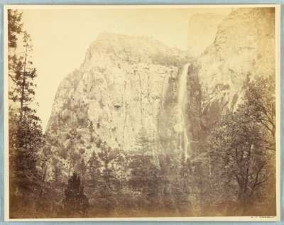 Pohono, Bridal Veil, Yosemite by Carleton E. Watkins