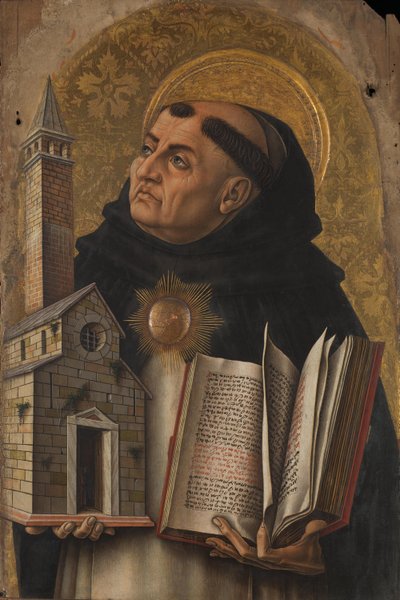 Saint Thomas Aquinas 1476 by Carlo Crivelli