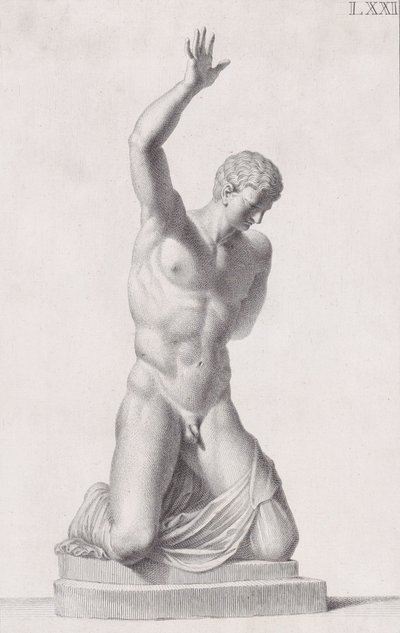 Statue of Narcissus, 1734 by Carlo Gregori