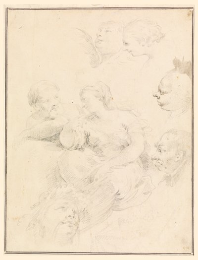 Figural Sketches by Carlo Marchionni