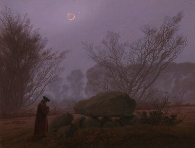 A Walk at Dusk by Caspar David Friedrich