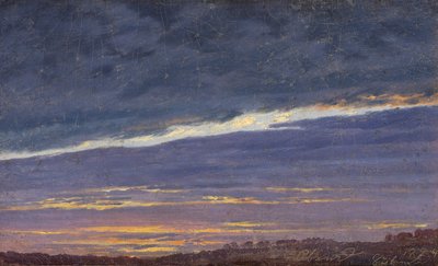 Evening Cloudy Sky by Caspar David Friedrich