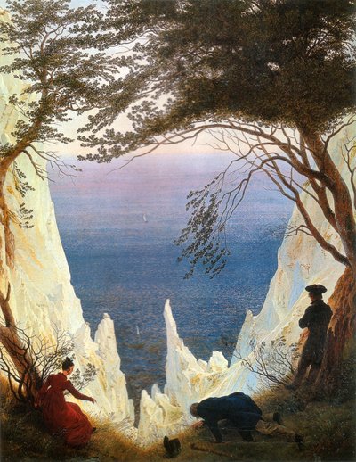 Chalk Cliffs on Rügen by Caspar David Friedrich