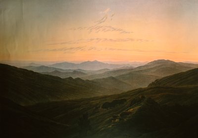 Dawn by Caspar David Friedrich