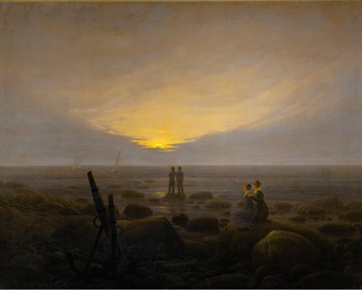 Moonrise over the Sea by Caspar David Friedrich