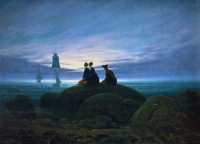 Moonrise over the Sea, 1774 by Caspar David Friedrich